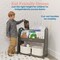 3-Shelf Floor Book Display with Handles and Storage, 30in, Classroom Storage